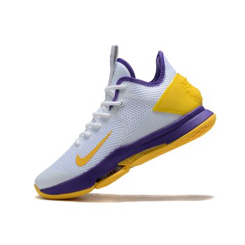 2020 Nike LeBron Witness 4 IV EP White Purple-Yellow Shoes